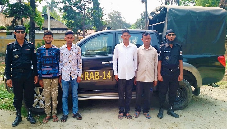 Cuatro comerciantes, incluidos automóviles privados, fueron arrestados durante el comercio de ganja-yaba