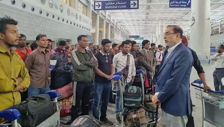 Another 52 Bangladeshis have returned home from Sudan 